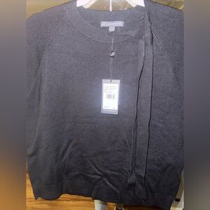 Adrianna Papell cap sleeve Side Bow Tie Neck Sweater